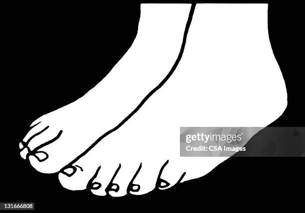 feet - menschlicher fuß stock-grafiken, -clipart, -cartoons und -symbole