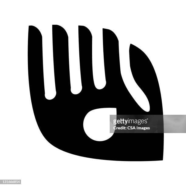 hand with drop - crying stock illustrations
