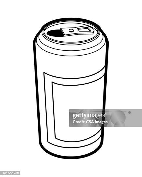 beverage can - tin can stock illustrations