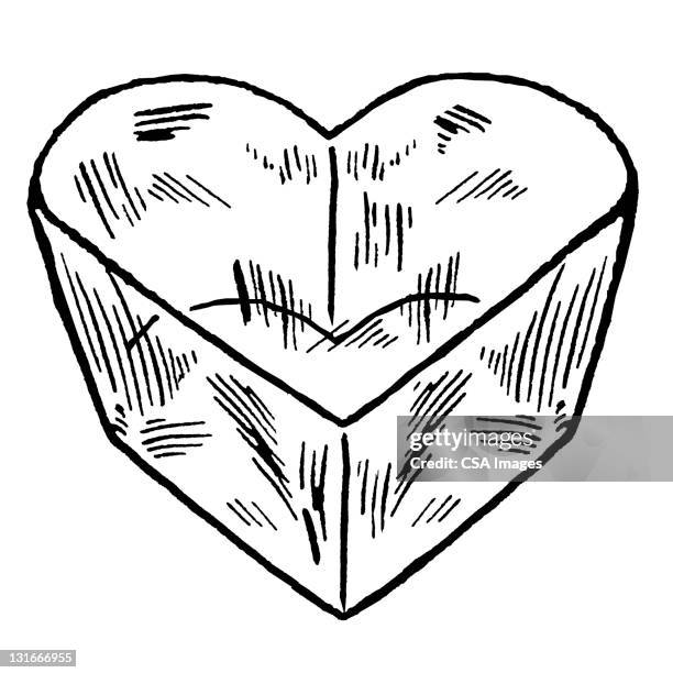 ice heart - ice cube stock illustrations