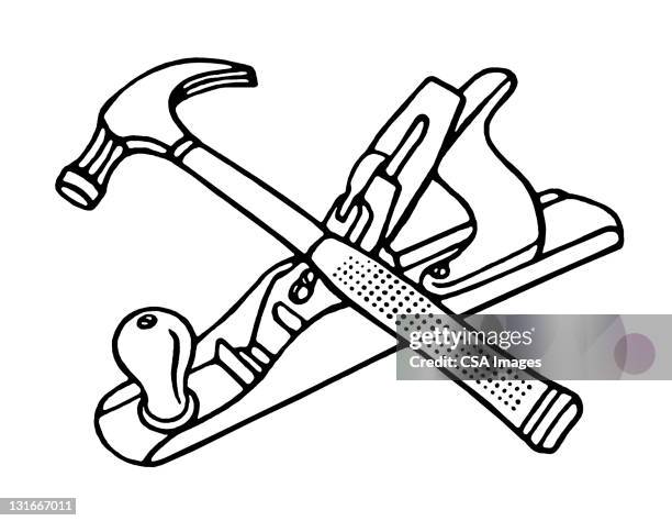 Hammer And Plane High-Res Vector Graphic - Getty Images