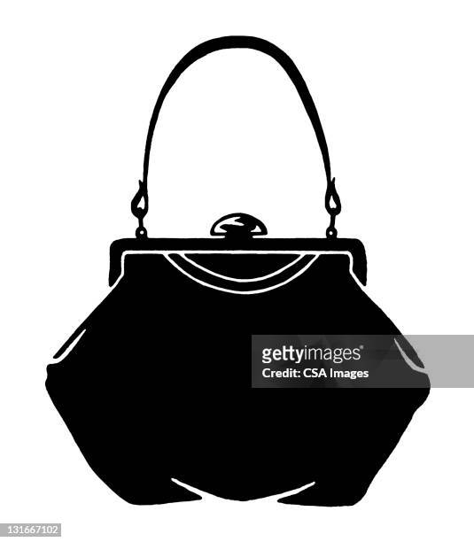 purse - handbag illustration stock illustrations