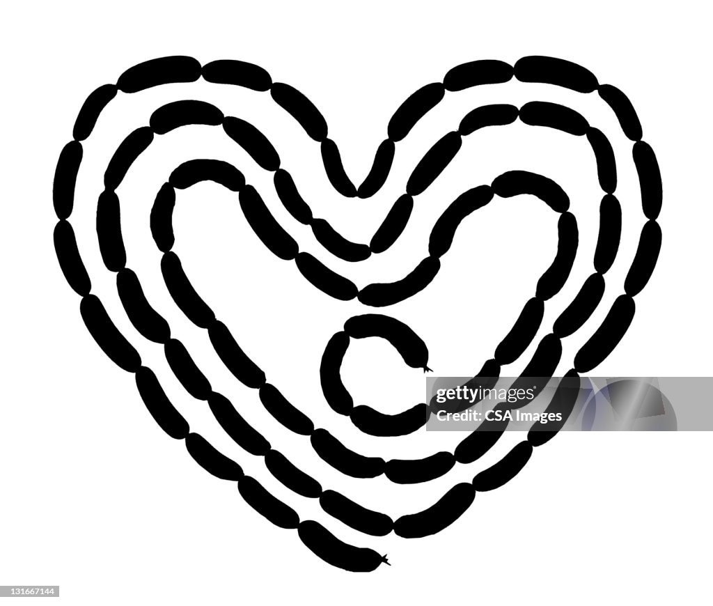 Sausage Link Heart