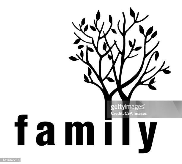 family tree - the fall stock illustrations