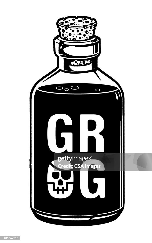 Grog Sign Bottle Of Grog High-Res Vector Graphic - Getty Images
