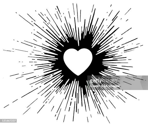 illustrazioni stock, clip art, cartoni animati e icone di tendenza di splatter heart - esplosivo