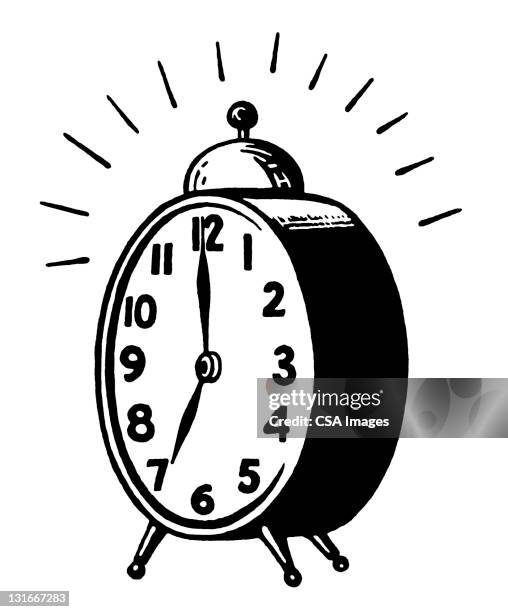 ilustraciones, imágenes clip art, dibujos animados e iconos de stock de alarm clock - alarm clock