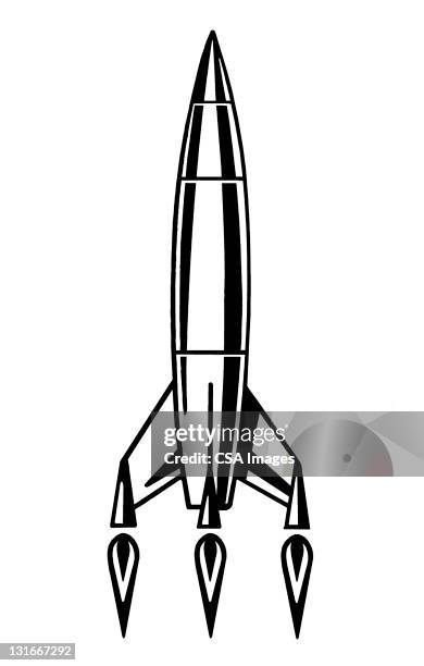 rocket - space exploration logo stock illustrations