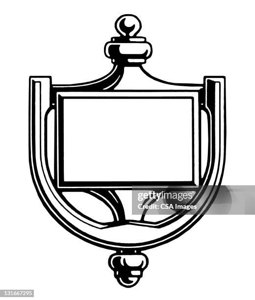 door knocker - door knocker stock illustrations