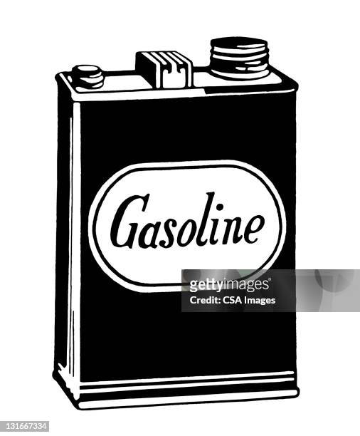 gasoline can - gasoline stock illustrations