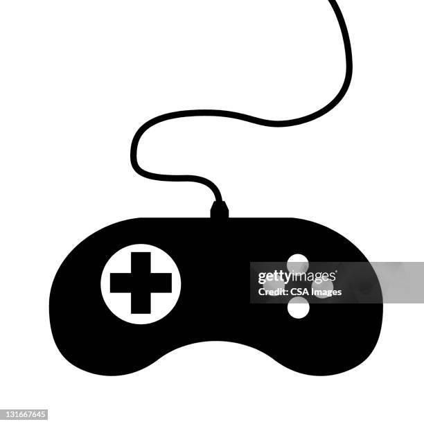 stockillustraties, clipart, cartoons en iconen met video game controller - game icons