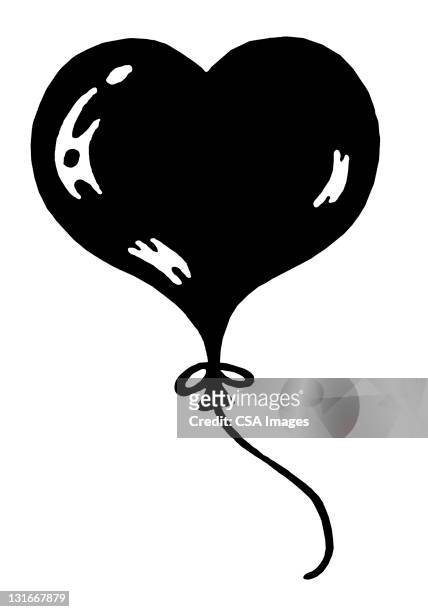 heart balloon - ballon de basket stock illustrations