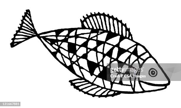 fish - fish on line stock illustrations