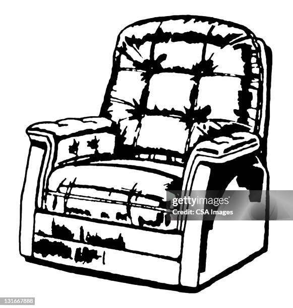 illustrations, cliparts, dessins animés et icônes de recliner chair - fauteuil inclinable