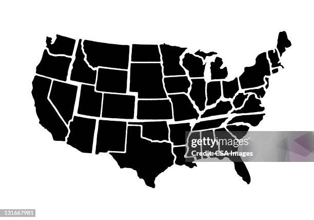 illustrations, cliparts, dessins animés et icônes de continental united states - continent américain