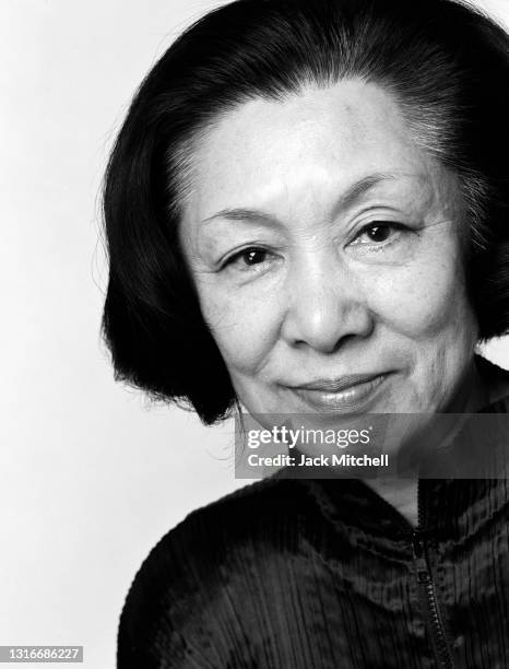 Japanese sculptor Aiko Miyawaki , New York, New York, November 1996.