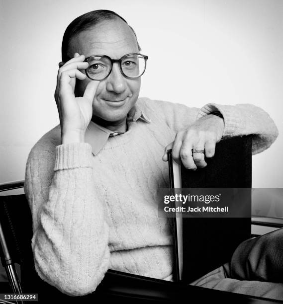 American playwright and screenwriter Neil Simon , New York, New York, March 1981.