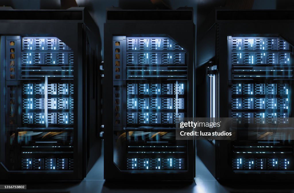 Server room data center for cloud computing