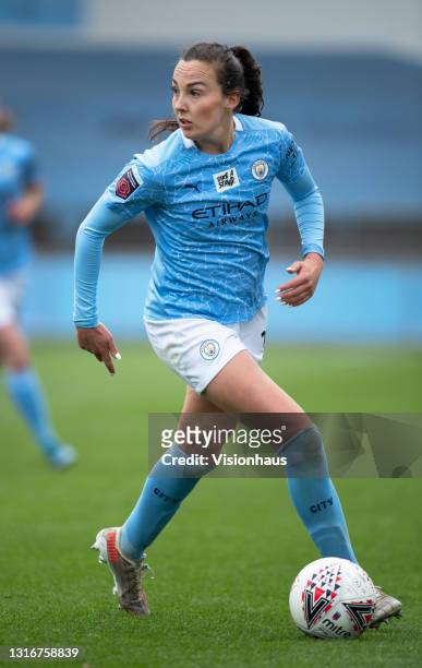 Caroline Weir of Manchester City in action during the Barclays FA Women's Super League match between Manchester City Women and Birmingham City Women...