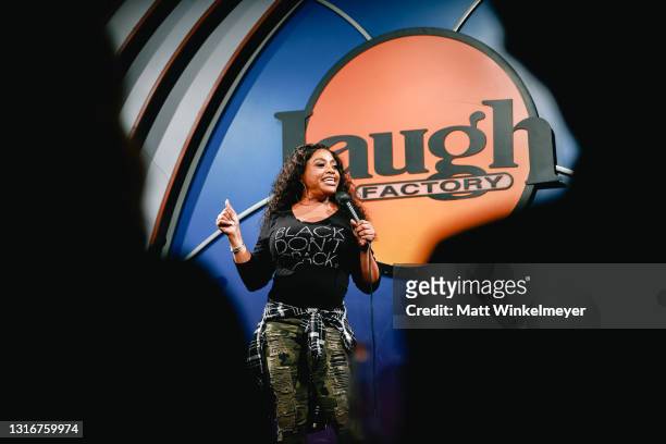 Sherri Shepherd performs onstage during The Laugh Factory Hosts Grand Reopening Night at The Laugh Factory on May 06, 2021 in West Hollywood,...