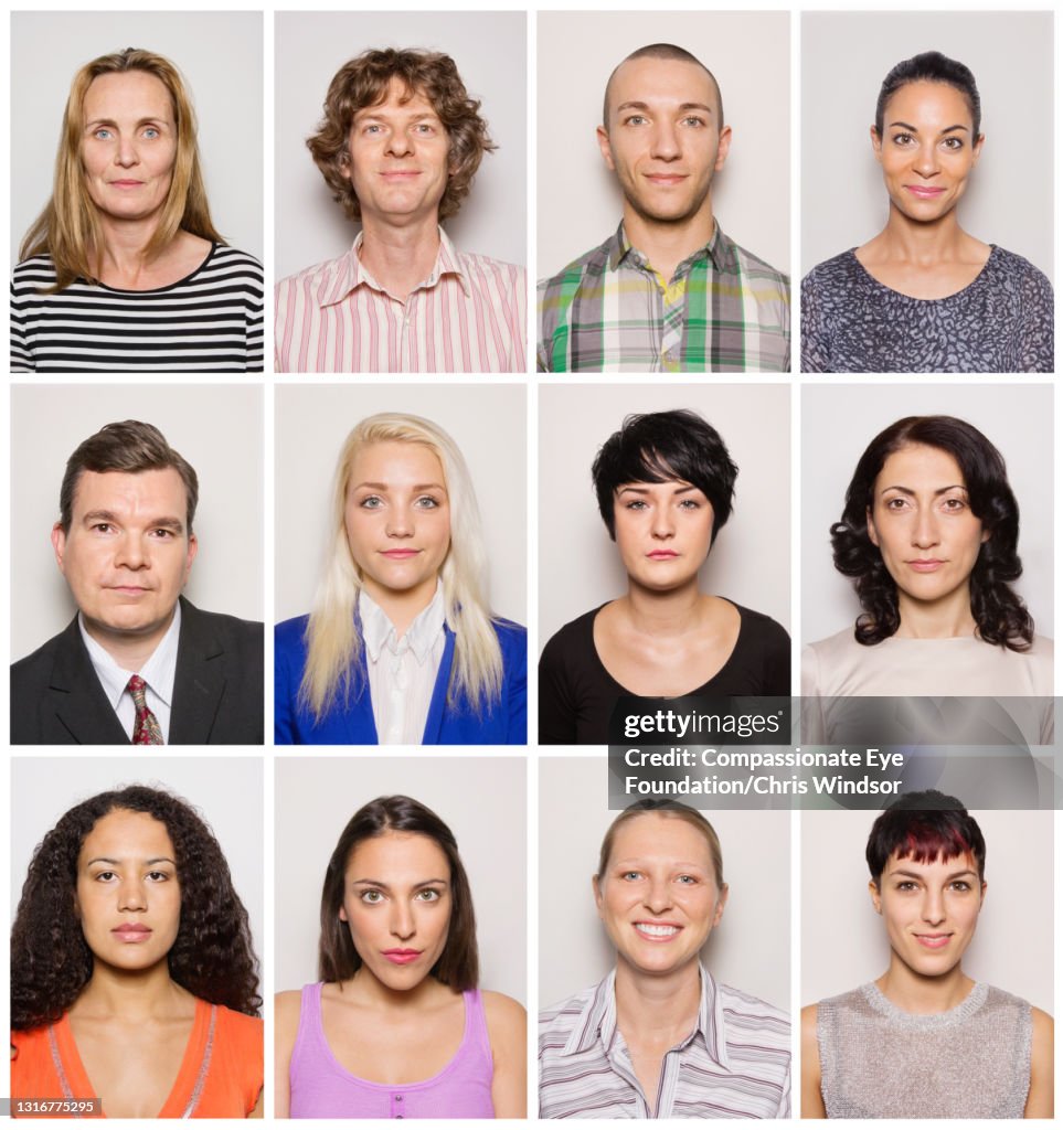 Group portrait of people smiling