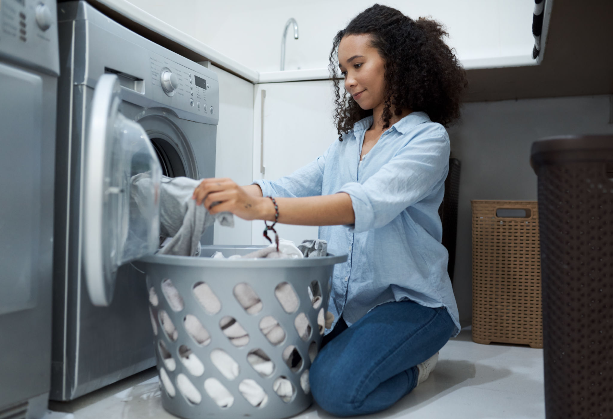 washing clothes