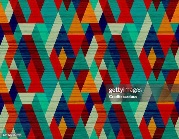 seamless wood textured geometric pattern - flooring samples stock illustrations