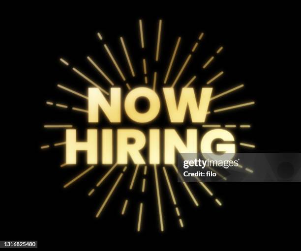 now hiring - apply stock illustrations