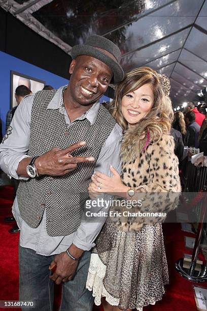 Billy Blanks and Tomoko Sato at Columbia Pictures' World Premiere of "Jack and Jill" at Regency Village Theatre on November 6, 2011 in Westwood,...