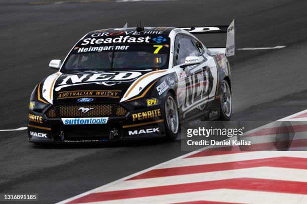 Andre Heimgartner drives the NED Racing Ford Mustang during the OTR Supersprint which is part of the 2021 Supercars Championship, at The Bend...