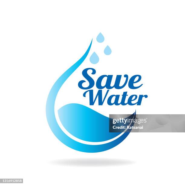 save water - water conservation stock illustrations