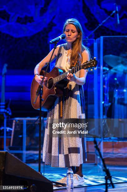 Marketa Irglova performs on stage during GuitarBCN Festival at Palau de la Musica on May 07, 2021 in Barcelona, Spain.