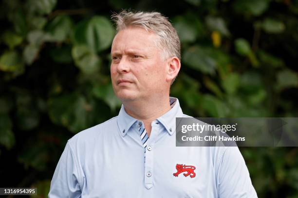 Captain Stuart Wilson of Team Great Britain and Ireland looks on during Day One of The Walker Cup at Seminole Golf Club on May 08, 2021 in Juno...