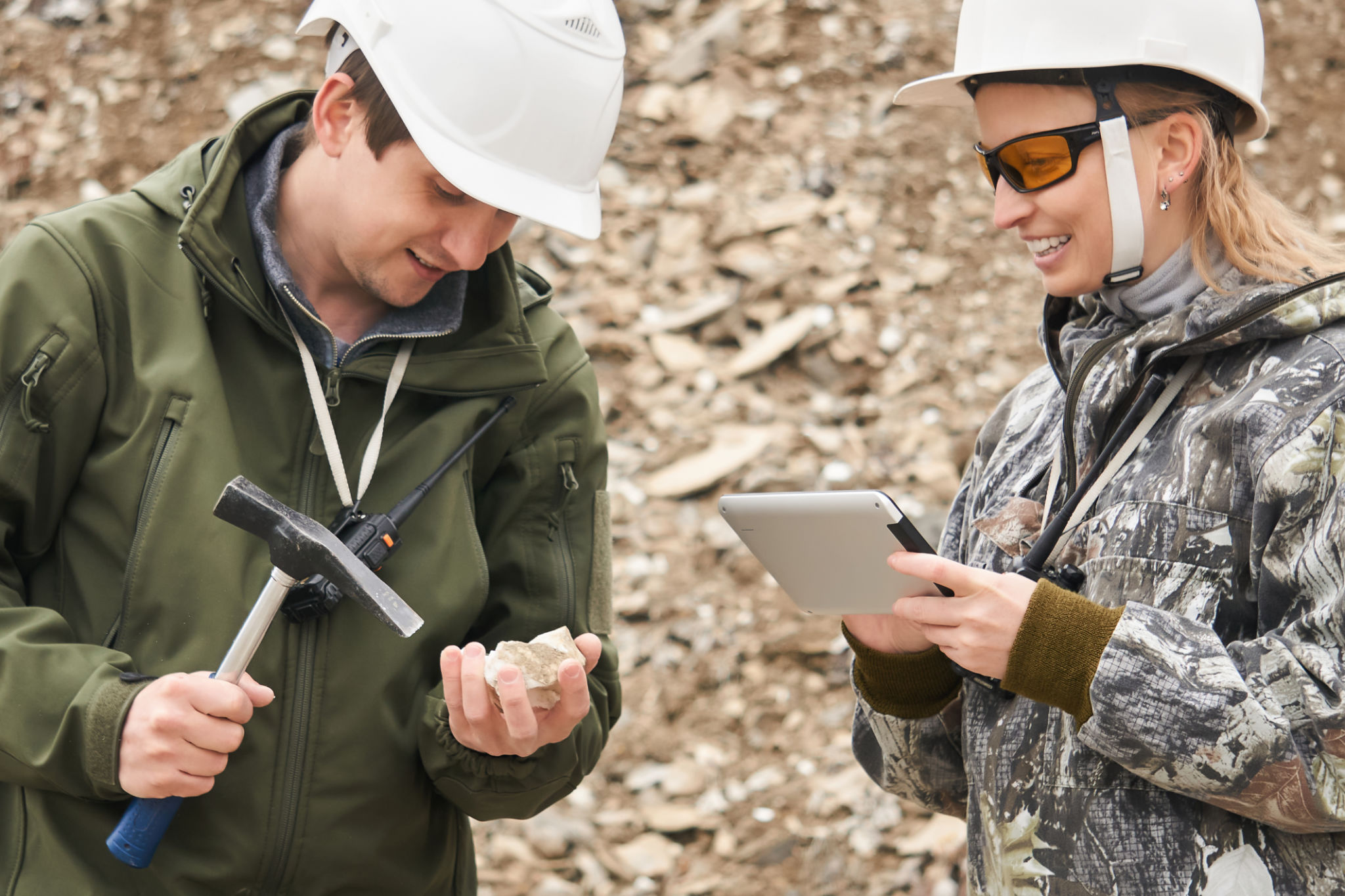geologist working