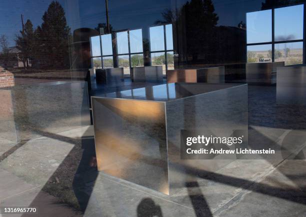 Sculptures by the artist Donald Judd dominate the desert landscape at the Chinati Foundation, an artist center set up to preserve and promote the...