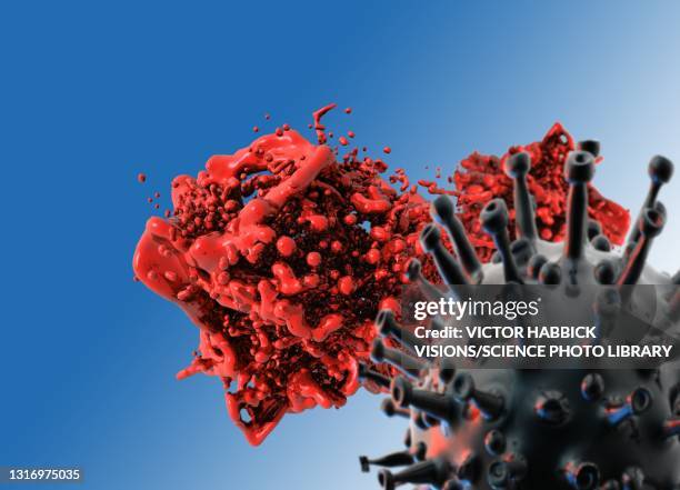 blood clotting and covid-19, conceptual illustration - pandémie stock illustrations