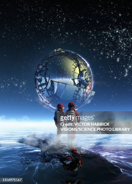 space travel, conceptual illustration - spaceman stock illustrations