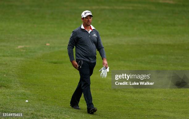 Jaco van Zyl of South Africa walks on the 17th green during Day Three of the Dimension Data Pro-Am at Fancourt Golf Estate on May 08, 2021 in George,...