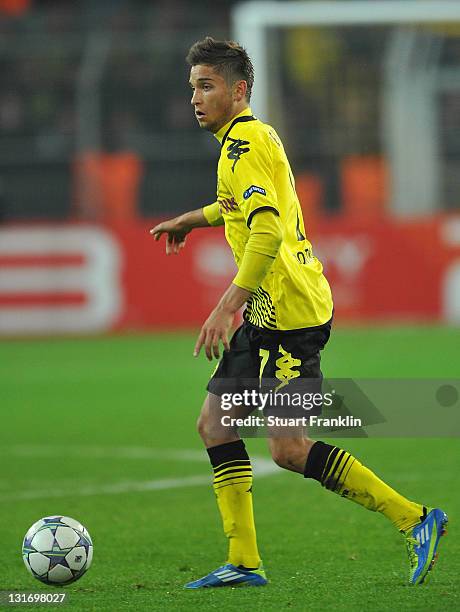Moritz Leitner of Dortmund in action during the UEFA Champions League group F match between Borussia Dortmund and Olympiacos FC at Signal Iduna Park...