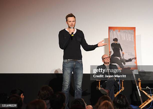 Moderator Joel McHale attends the AFI FEST 2011 Presented By Audi secret screening of "Haywire" held at Grauman's Chinese Theatre on November 6, 2011...