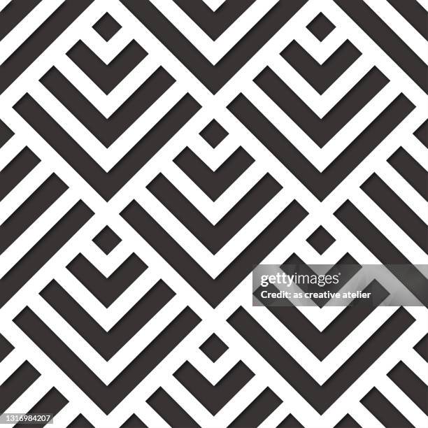 3d white geometric seamless pattern. gray background. - rounded triangle outline stock illustrations