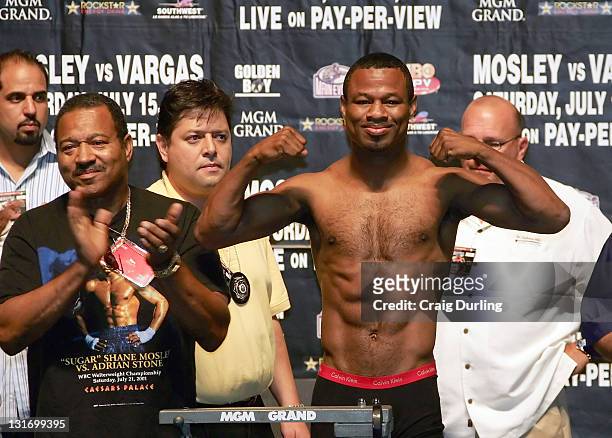 Sugar Shane Mosley's father, Jack returns as his trainer and was on hand for the weigh-in one day before Shane and "Ferocious" Fernando Vargas will...