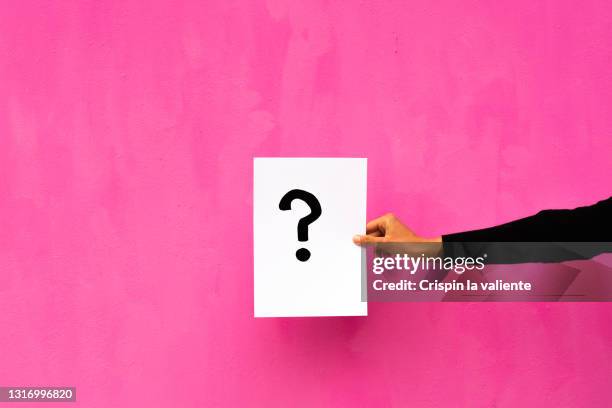 uncertainty - questions and answers stockfoto's en -beelden