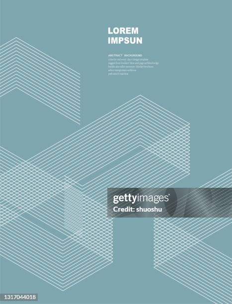 ilustrações de stock, clip art, desenhos animados e ícones de abstract geometric arrange line pattern background for brochure design - fila arranjo