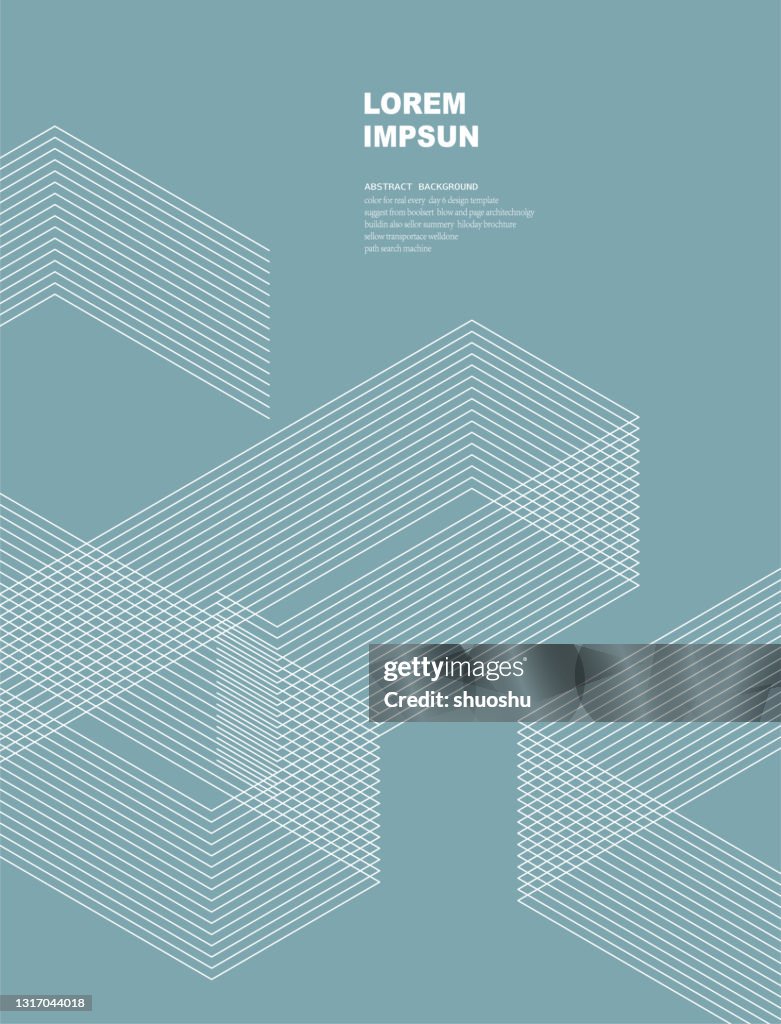 Abstract geometric arrange line pattern background for brochure design