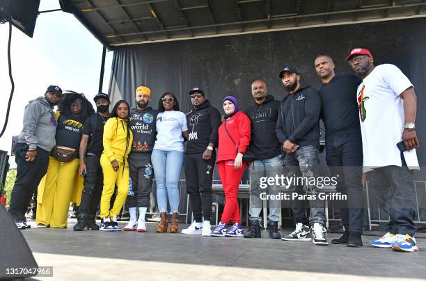 Angelo Pinto, DeJuana L. Thompson, Tamika D. Mallory, Kenny Burns, Wanda Cooper Jones, Jeezy, Linda Sarsour, Big Tigger, Mysonne “the General” Linen,...