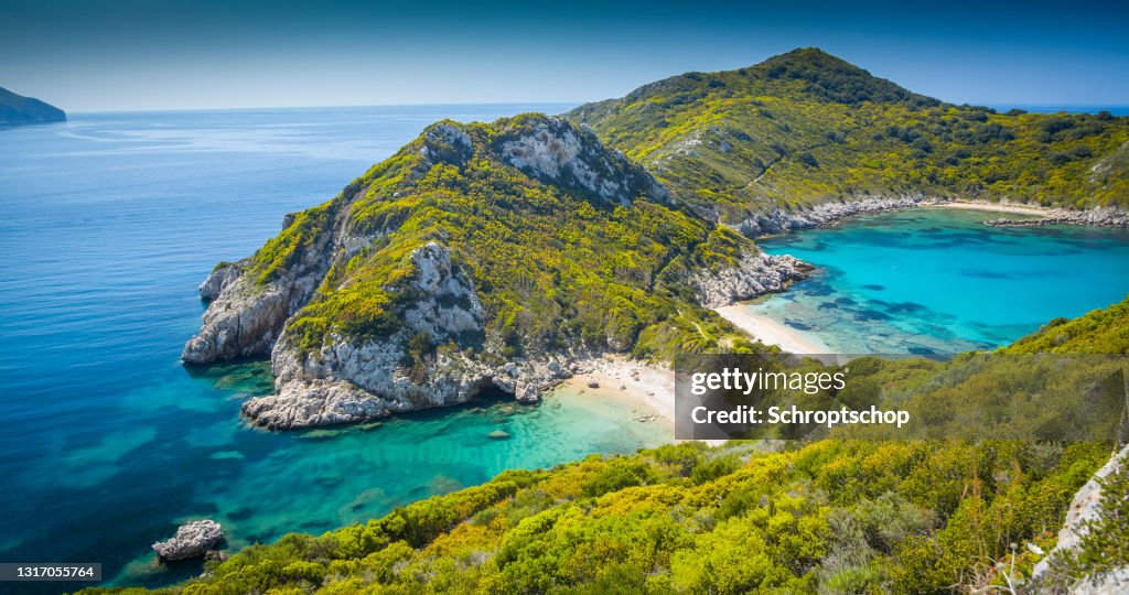 Porto Timoni beach, Korfu, Ionische Inseln, Griechenland
