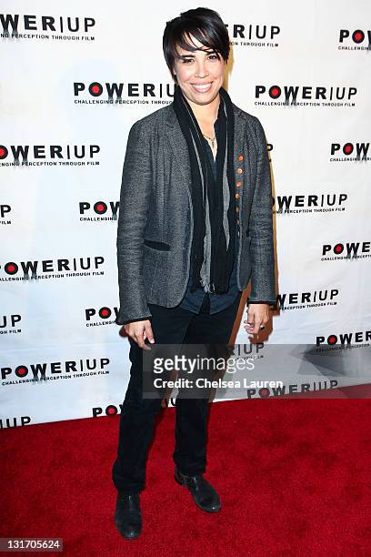 Honoree author Michelle Knudsen attends POWER UP's 11th annual power premiere honoring amazing gay women and men in showbiz at Eden on November 6,...