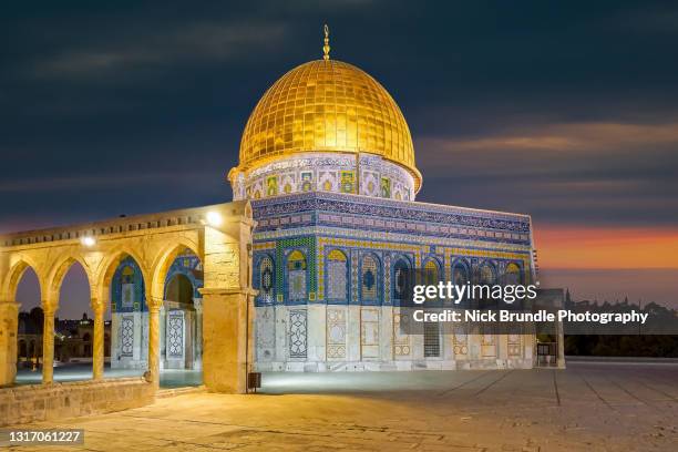 the dome of the rock, jerusalem, israel - al aqsa mosque stock pictures, royalty-free photos & images