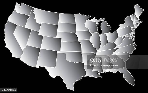 us grey map - missouri v nebraska bildbanksfoton och bilder